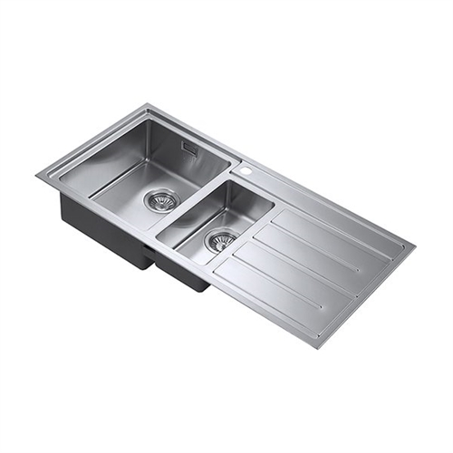 Forza Luxury Large 'Bowl and Half' Kitchen Sink - R/H Drainer